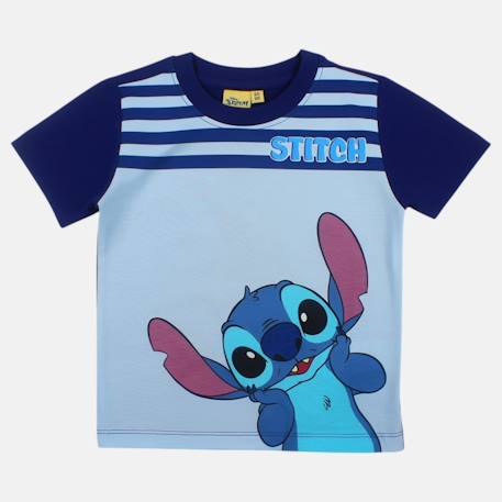 T-shirt manches courtes garçon avec personnage lilo & stitch Bleu+Marine 8 - vertbaudet enfant 