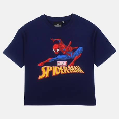 T-shirt manches courtes garçon avec personnage spiderman Marine+Rouge 3 - vertbaudet enfant 