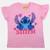 Top fille avec personnage lilo & stitch Rosatre+Rose 3 - vertbaudet enfant 