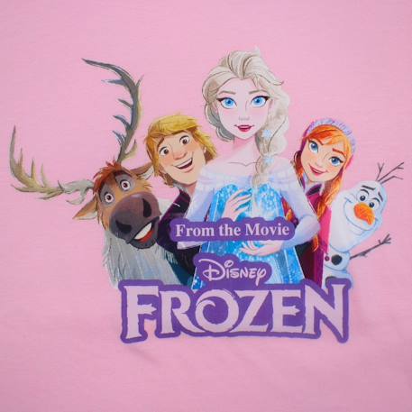 Top fille avec personnage la reine des neiges Rosatre+Rose 4 - vertbaudet enfant 