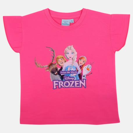 Top fille avec personnage la reine des neiges Rosatre+Rose 8 - vertbaudet enfant 