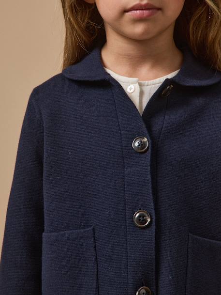Cardigan en maille milano fille - collection junior Marine 3 - vertbaudet enfant 