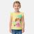 T-shirt manches courtes fille imprimé pat patrouille Bleu+Jaune 6 - vertbaudet enfant 