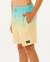 Short de bain volley offset fade  garçon Aqua+Rouge 2 - vertbaudet enfant 