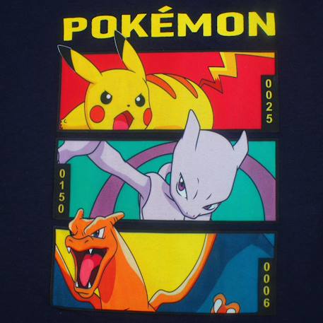 T-shirt manches courtes garçon avec personnage pokemon Noir 4 - vertbaudet enfant 