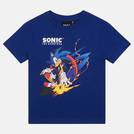 T-shirt manches courtes garçon avec personnage sonic Bleu+Marine 8 - vertbaudet enfant 