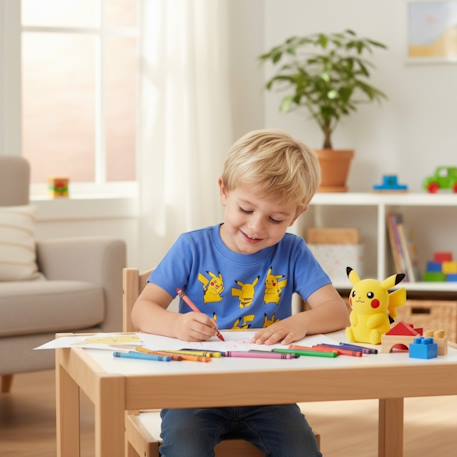 T-shirt manches courtes garçon avec personnage pokemon Bleu 2 - vertbaudet enfant 