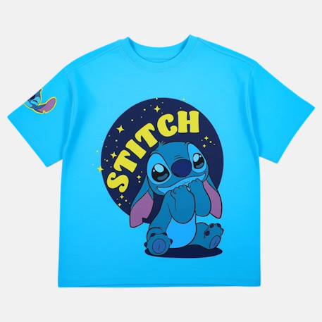 T-shirt manches courtes garçon avec personnage lilo & stitch Bleu+Orange 4 - vertbaudet enfant 