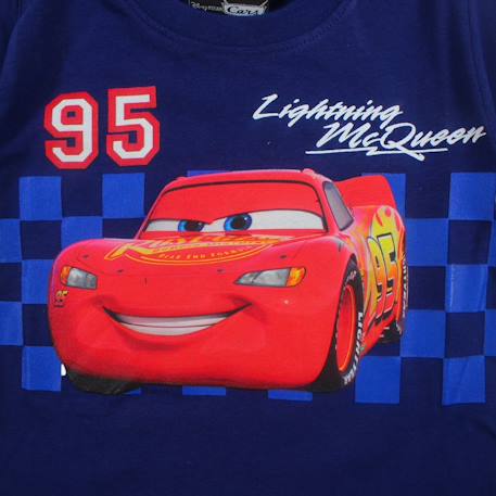 T-shirt manches courtes garçon avec personnage cars Marine+Rouge 4 - vertbaudet enfant 