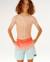 Short de bain volley offset fade  garçon Aqua+Rouge 12 - vertbaudet enfant 