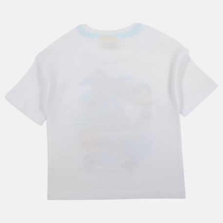 T-shirt manches courtes garçon avec personnage lilo & stitch Blanc+Bleu 5 - vertbaudet enfant 