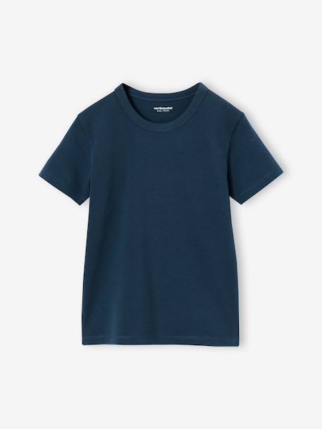 Lot de 3 T-shirts manches courtes garçon bleu nuit 2 - vertbaudet enfant 