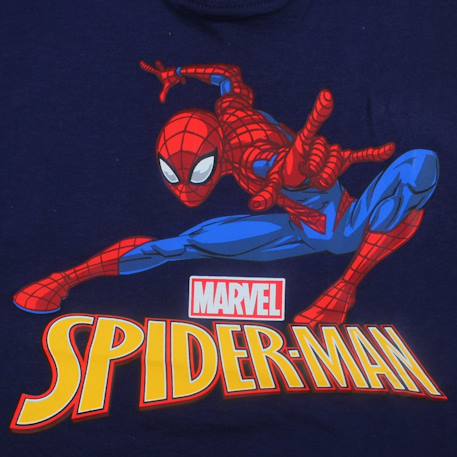 T-shirt manches courtes garçon avec personnage spiderman Marine+Rouge 4 - vertbaudet enfant 