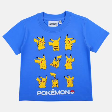 T-shirt manches courtes garçon avec personnage pokemon Bleu 3 - vertbaudet enfant 
