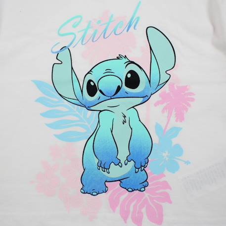 T-shirt manches courtes fille avec personnage lilo & stitch Blanc+Ecru 5 - vertbaudet enfant 