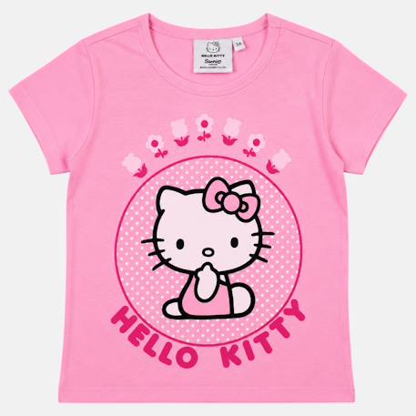 T-shirt enfant pour enfant à motif hello kitty Rose+Rose clair 3 - vertbaudet enfant 