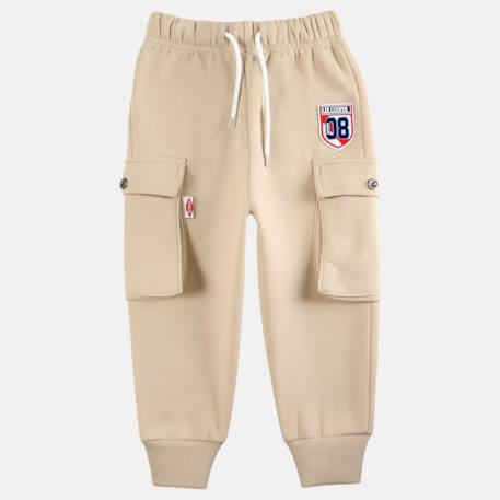 Pantalon de jogging avec poches garçon Beige 4 - vertbaudet enfant 