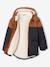 Parka technique à capuche garçon doublée fausse fourrure chaudron+noisette 6 - vertbaudet enfant 