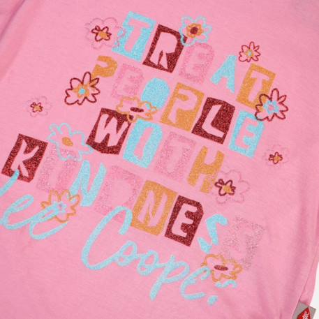 T-shirt fille manches courtes avec dessin Blanc+Bleu+Marine+Rose 19 - vertbaudet enfant 