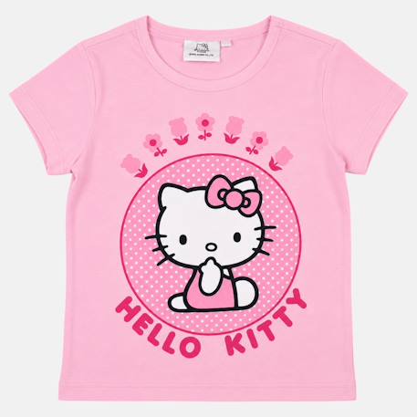 T-shirt enfant pour enfant à motif hello kitty Rose+Rose clair 8 - vertbaudet enfant 