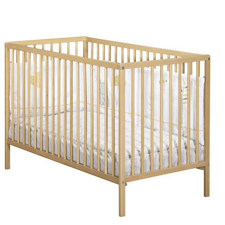 Lit tout barreaux en bois avec matelas - first Marron 4 - vertbaudet enfant 