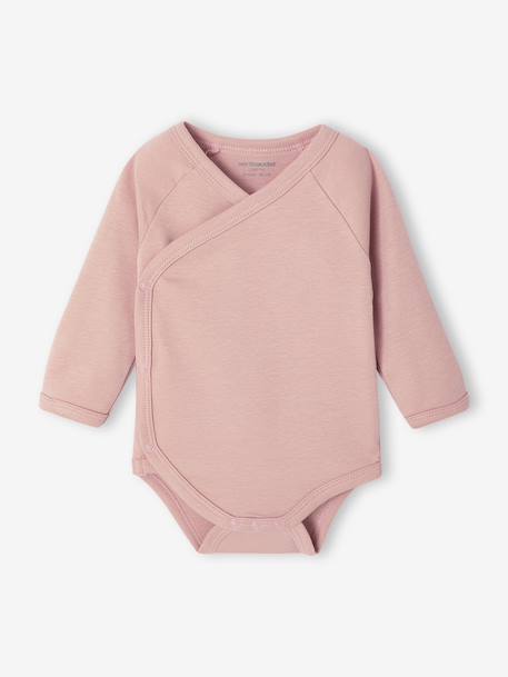 Lot de 5 bodies ouverture naissance rose pâle 6 - vertbaudet enfant 