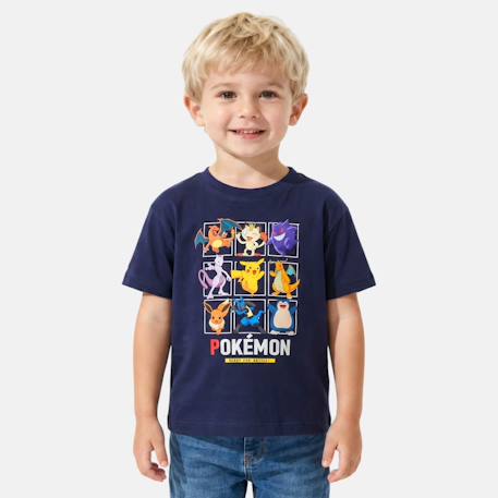 T-shirt manches courtes garçon avec personnage pokemon Marine 1 - vertbaudet enfant 