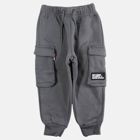 Pantalon de jogging garçon Anthracite+Gris clair+Kaki 3 - vertbaudet enfant 