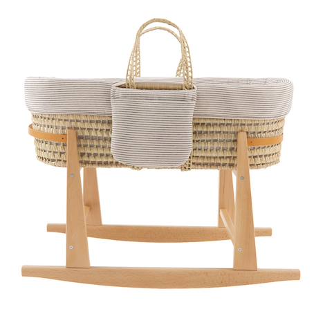 Couffin bébé matelassé avec support en bois Beige 3 - vertbaudet enfant 
