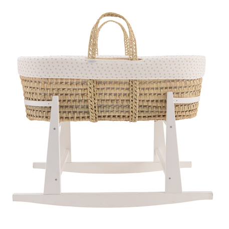 Couffin bébé matelassé avec support en bois Beige 3 - vertbaudet enfant 