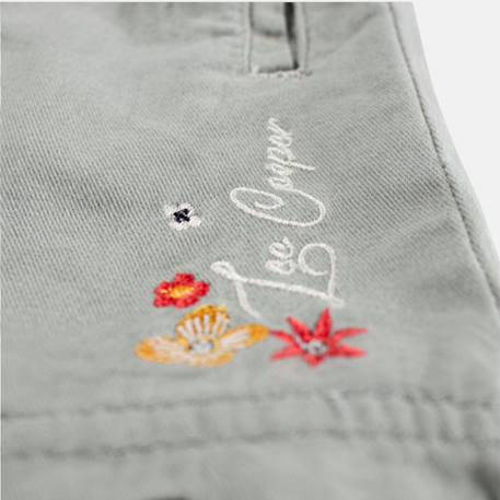 Short fille Kaki+Rose+Saumon 4 - vertbaudet enfant 