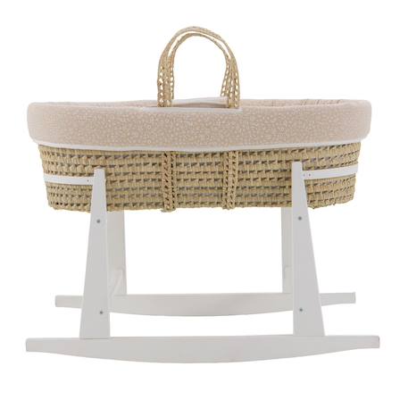 Couffin matelasse + support en bois Rose/blanc 3 - vertbaudet enfant 