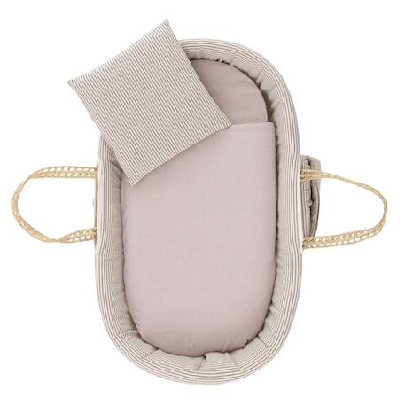 Couffin bébé matelassé avec support en bois Beige 5 - vertbaudet enfant 