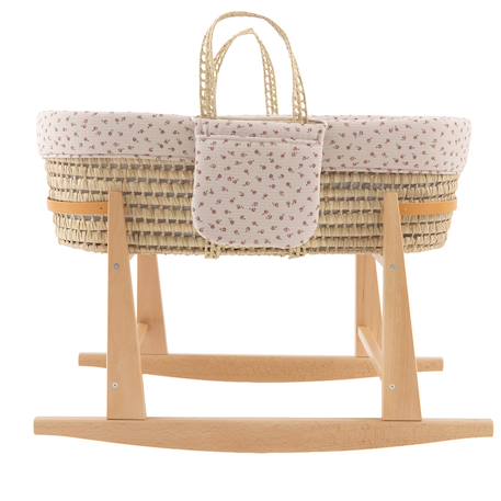 Couffin bébé matelassé avec support en bois Beige 3 - vertbaudet enfant 