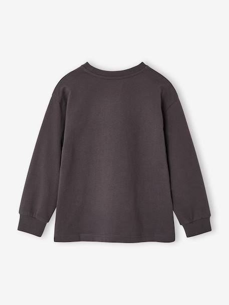 T-shirt manches longues garçon gris ardoise 2 - vertbaudet enfant 