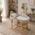 Couffin bébé matelassé avec support en bois Beige 1 - vertbaudet enfant 