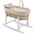 Couffin bébé matelassé avec support en bois Rose/blanc+Rose/naturel 2 - vertbaudet enfant 
