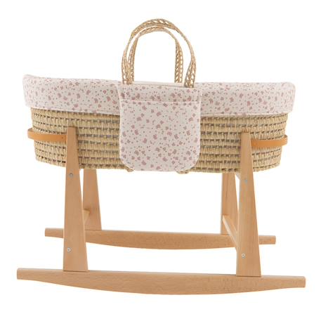 Couffin bébé matelassé avec support en bois Beige 3 - vertbaudet enfant 