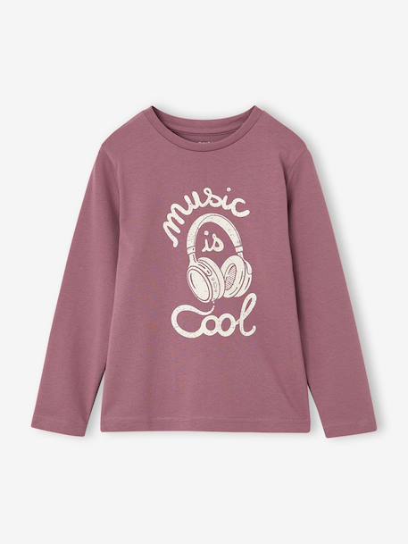 Lot de 3 T-shirts manches longues garçon caramel+lilas+rouille+vert sauge 8 - vertbaudet enfant 