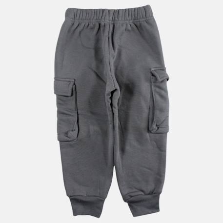 Pantalon de jogging garçon Anthracite+Gris clair+Kaki 5 - vertbaudet enfant 