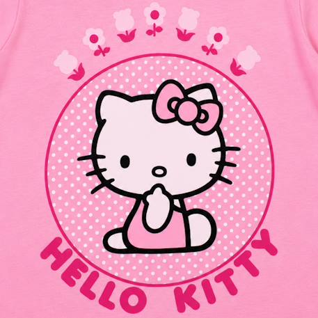 T-shirt enfant pour enfant à motif hello kitty Rose+Rose clair 4 - vertbaudet enfant 