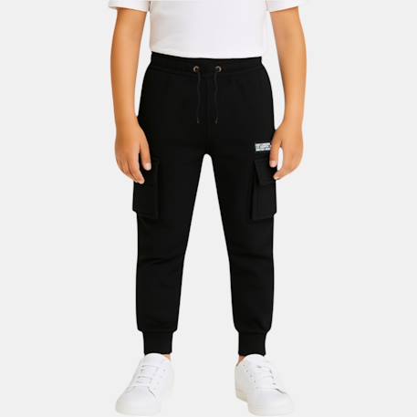 Pantalon de jogging garçon Beige+Kaki+Marron+Noir 14 - vertbaudet enfant 