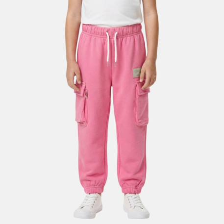 Pantalon de jogging fille Ecru+Rose 5 - vertbaudet enfant 
