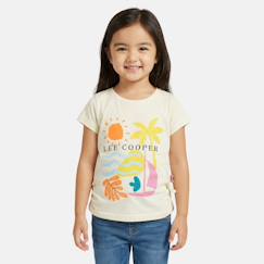 -T-shirt fille manches courtes avec dessin
