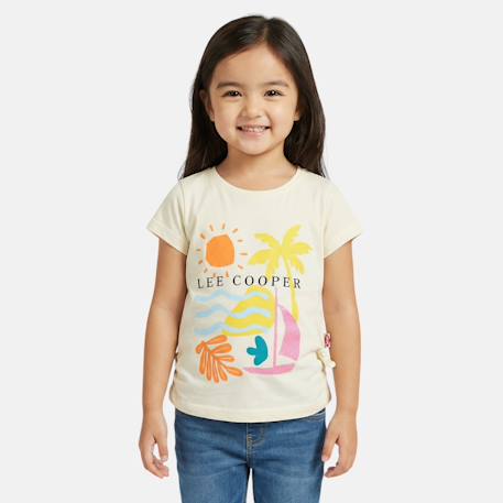 Fille-T-shirt, sous-pull-T-shirt fille manches courtes avec dessin