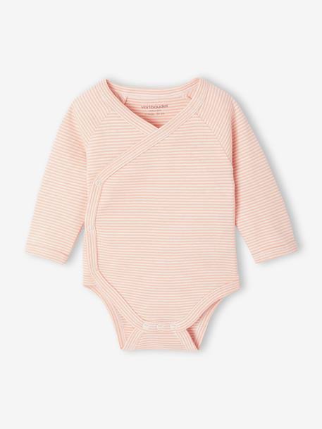 Lot de 5 bodies ouverture naissance rose pâle 3 - vertbaudet enfant 