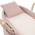 Couffin bébé matelassé avec support en bois Rose 4 - vertbaudet enfant 