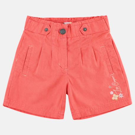 Short fille Kaki+Rose+Saumon 14 - vertbaudet enfant 
