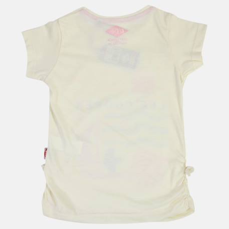 T-shirt fille manches courtes avec dessin Blanc+Bleu+Marine+Rose 5 - vertbaudet enfant 