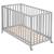 Lit bébé pliant sur roulettes à frein fold up Blanc+Bois naturel+Gris taupe 13 - vertbaudet enfant 